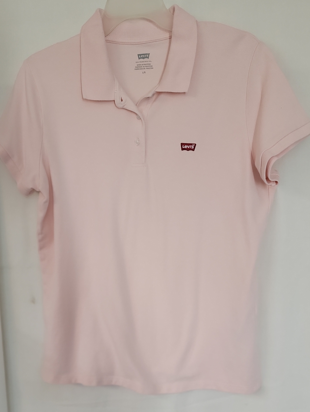 Levi's Women's Light Pink Polo with Chest Logo